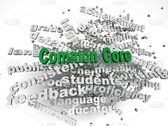 3d imagen Common Core问题概念词云背景