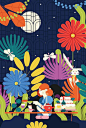 【插画家Kiki Ljung的彩色插画作品】
　　现居巴黎的插画家Kiki Ljung，毕业于英国Central Saint Martins大学。拥有意大利和瑞典血统的她，擅长将奔放的意式与简约北欧风融合在一起，用饱和的色彩和图腾意象的线条进行创作。