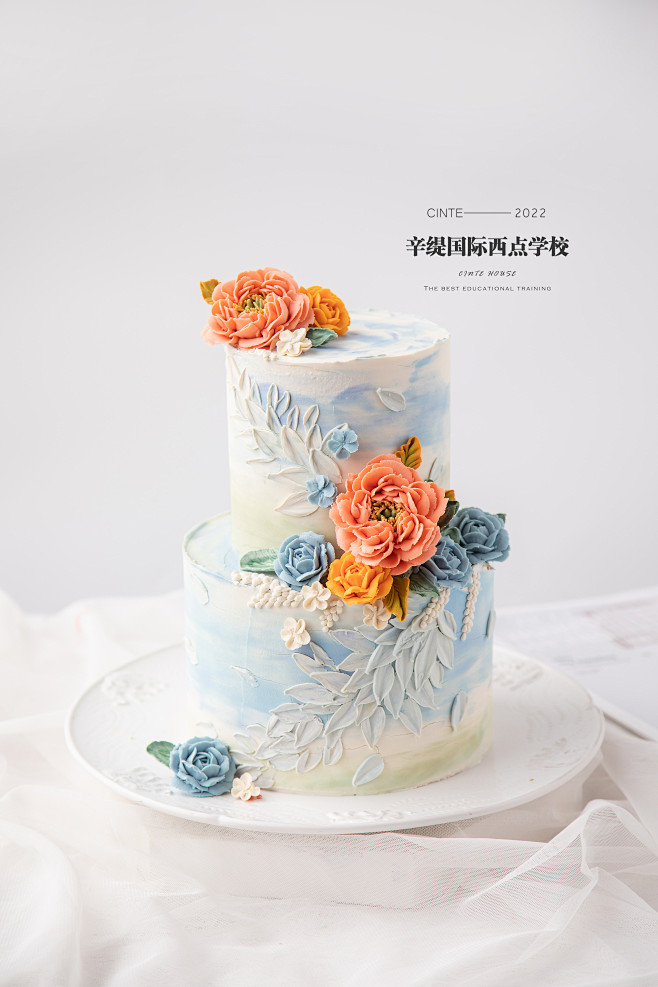 韩式裱花蛋糕