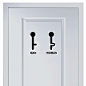 Funny toilet sticker: 