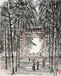 李可染国画 【酷图网】牧牛图,国画牛,牛国画,国画,牛,放牛图,装饰画,中堂画,字画,书画,古画,李可染,李可染作品,名家名作,水墨画