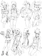 3500+女生人体精品线稿，适合新手临摹练习 - 小红书