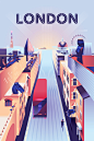 Airbnb trips – London poster : Airbnb trips launch destination poster – London