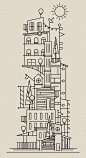 Might just build a house like this...    Illustrator: Scott Hill - http://www.foundrycollective.com: 