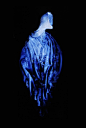水下幽灵魅影 丨摄影师Meg Cowell 以黑丝绒为背景，水下拍摄礼服