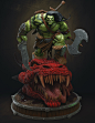 Skaar son of Hulk  (Fan-Art), Miguel Hernandez Urbina : Hello everyboy!! I want to introduce to you the lasted sculpt that I mader for a personal Fan Art comision, the full piece was sculpt totally in Zbrush inspired from Marvel comics.

the art direction