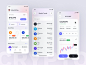 Cryptocurrency Wallet Mobile App Design by Shadhin Ahmed on Dribbble