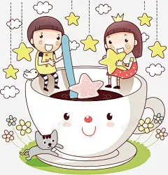 儿童插画矢量图 星星 朋友 猫 矢量图 元素 免抠png 设计图片 免费下载 页面网页 平面电商 创意素材