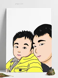 手绘卡通漫画父与子图片大小1024x1369px 图片尺寸605.62 KB 来自PNG搜索网 pngss.com 免费免扣png素材下载！爸爸#插画父子#儿子#父亲#卡通手绘#漫画父子#