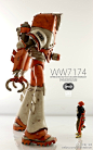 3A TOYS开订3AGO WW7174第二弹！套装包含24寸高WBR系列SATURN MK2 TITAN土星MK2泰坦机器人1只，以及 BI GUNNER HEMMINGWAY8寸高双枪海明威1个。拆盒网预订优惠价1720元，预定链接：O拆盒网 3A 3AGO WW7174第二波土星泰坦+海明威... ​​​​