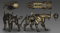 Golem Gates Units Concept #1, Ariel Perez : Some of the units I designed for the game Golem Gates.