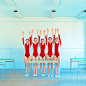 Image may contain sky, wall and dance