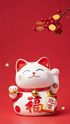 招财猫有法宝，铃儿响，招招手，财来到！ - 小红书