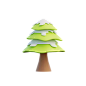 Winter Tree 3D Illustration