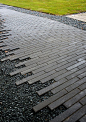 Scattered edge Boulevard pavers by Whitacre Greer: 