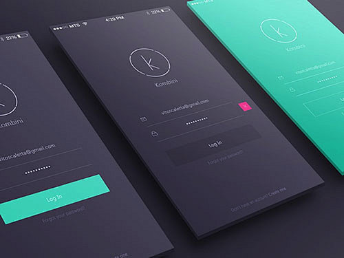 26个漂亮的移动端注册/登录界面设计作品...