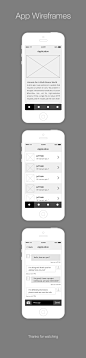 App Wireframes on Behance
