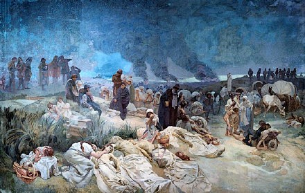 阿尔丰斯·穆夏的20幅巨幅油画《斯拉夫史...