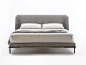 Double bed with upholstered headboard ALFRED | Bed by Frigerio Salotti