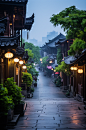 AI数字艺术杭州城市风景图片-众图网