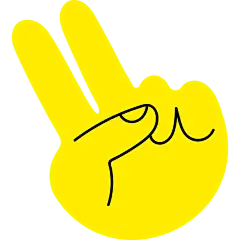 潮流创意趣味卡通可爱表情包手势贴纸图案PNG AI矢量设计素材