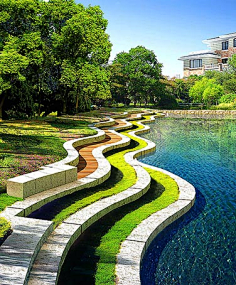 台阶台地小挡墙