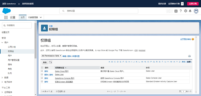 权限组 | Salesforce