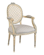 Louis J Solomon Louis XVI Caned-Back Dining Chair: 