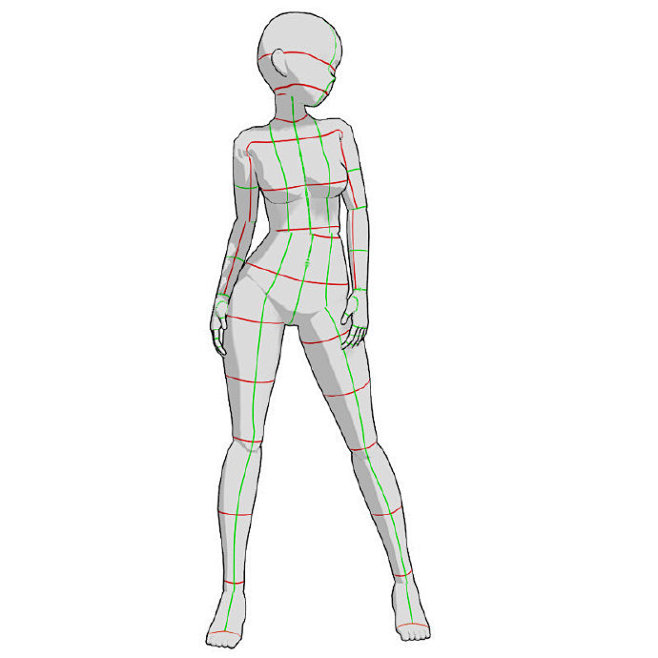 #绘画参考# 女性姿势绘画参考 O网页链...
