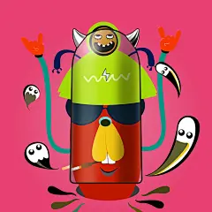 #恶魔来袭碉堡涂鸦#Let us be happy!| EMIE,亿觅创意网