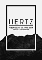 H E R T Z | Poster | Graphic Design | Contrast of Black and White: 