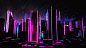 Abstract, Artistic, City, Neon, Pink, Purple, Purple Background, Retro Wave, Selective Coloring, Stars, Vaporwave wallpaper preview