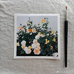 水彩---玫瑰 - 高清图片，堆糖，美图壁纸兴趣社区