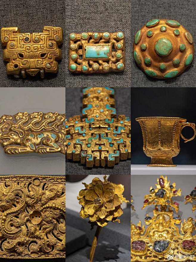 奢华之色，中国古代文物中的黄金世界，拍过的一些古代金器~ -花瓣网
