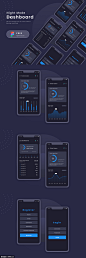 源文件-深色主题app dashboard页面 .fig下载