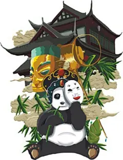 四川省泸州唐人酒业川铺子啤酒手绘包装设计