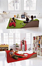 Via Art on #fb:The Flying Carpet is the only carpet/floor pillow that gives you the magic sensation of lying down between Teletubbie-like hills. Flying Carpet redefines the concepts of "carpet" and "furniture": It defines a new topogra