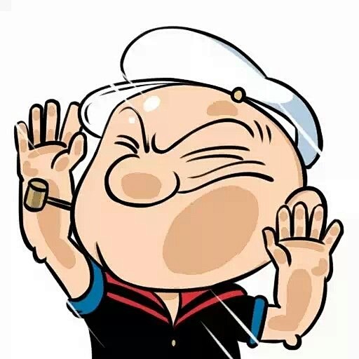 贴玻璃系列头像大力水手