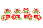 创意卡通蛇年插画元素
