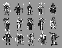 孔雀山爱的战士采集到速写设定