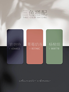 心眠人未眠采集到三色搭配