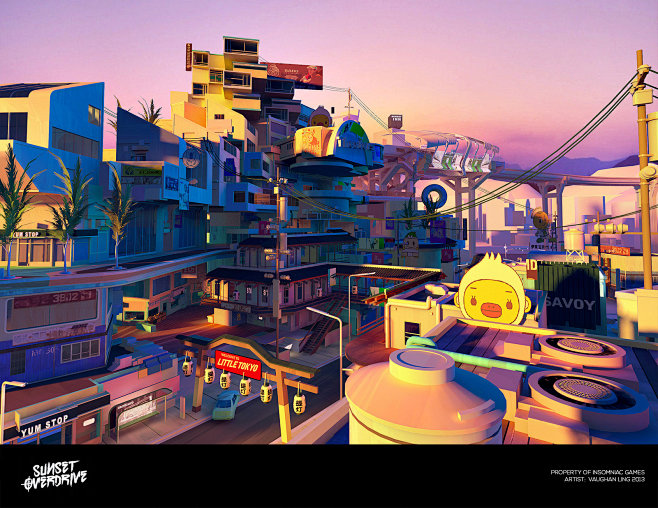 Artes do game Sunset...