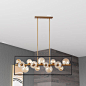 Kips Bay 13 - Light Matte Black Kitchen Island Pendant
