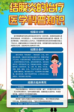 炫彩结膜炎医学知识海报1