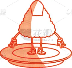 传统,寿司,盘子,东方食品,卡通,可爱的,精神振作,晚餐,生食,食品
