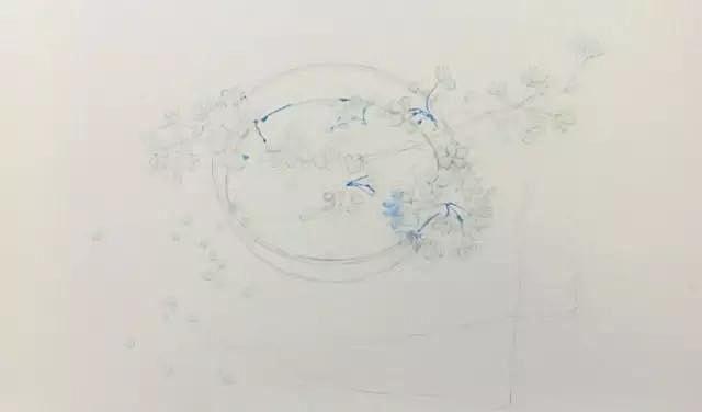永山裕子静物樱花水彩画教程