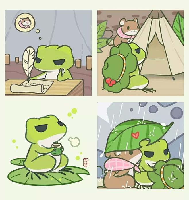 旅行青蛙
繪者:雪蛾子
侵權刪