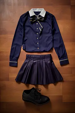 AI数字艺术服装校服图片