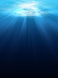 海底照射的阳光高清素材 平面电商 创意素材