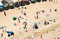 Aerial Summer : An Aerial view of Melbourne on a summers day. 